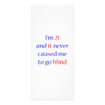 21 Never gone blind Full Color Rack Card