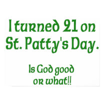 21 on St Patty"s Day posters