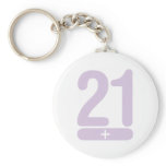 21 Plus Years Old - Pink Key Chain