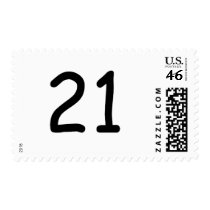 21 POSTAGE STAMP