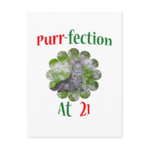 21 Purr-fection Post Card