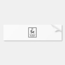 21 Scandium Bumper Sticker