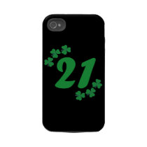 21 shamrock green 21st birthday iphone 4 tough cover