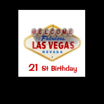 21 St Birthday Las Vegas Ladies Baby Doll t-shirts