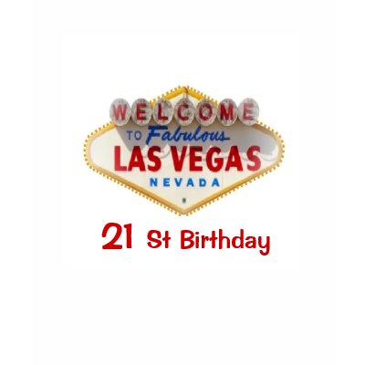 21 St Birthday Las Vegas Ladies Baby Doll T-shirt by vegasdusoleil