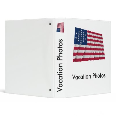 21-star flag, Cut Diamond pattern Vinyl Binders by Vexillophile