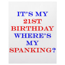 21 Where's my spanking? letterhead