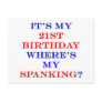 21 Where's my spanking? Post Card