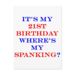 21 Where's my spanking? Postcard