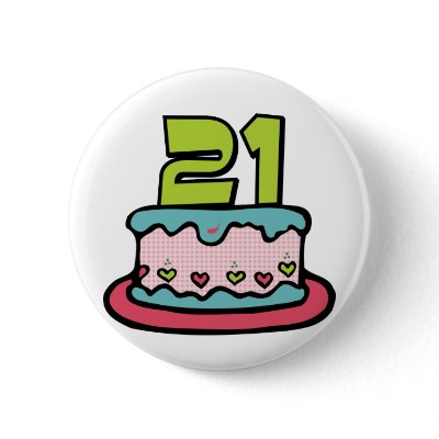21 Year Old Birthday Cake Pin by Birthday_Bash