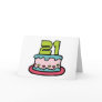 21 Year Old Birthday Cake Cards