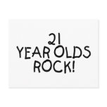21 Year Olds Rock Post Card