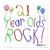 21 Year Olds Rock ! posters