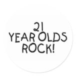 21 Year Olds Rock Sticker