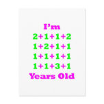 21 Years Old Magenta Gr Postcards