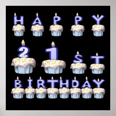 21 Years Old Posters by HouseOfHolidays