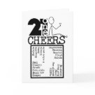 postcard - 21st Birthday - Cheers in 21 languages