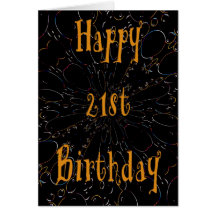 21ro Tarjeta de cumpleaños