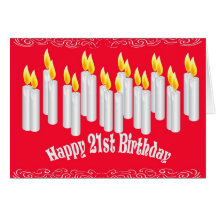 21ro Tarjeta de cumpleaños