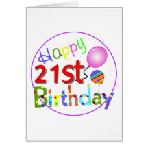 21ros saludos del cumpleaños tarjetón