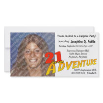 21st Birthday Adventure Party Photo Invitation photo cards by StationeryStore 21st Birthday Adventure Party Photo Invitation photo cards