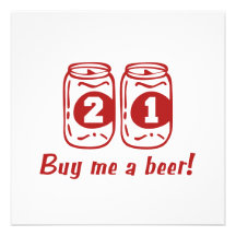 21st Birthday Announcements
