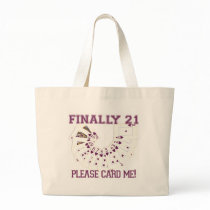 21st Birthday Canvas Bags