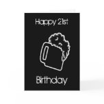 21st birthday beer greeting card