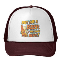 21st Birthday Beer Mesh Hats