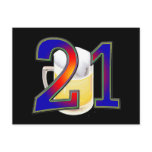 21st birthday beer post cards