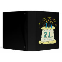 21st Birthday 3 Ring Binder