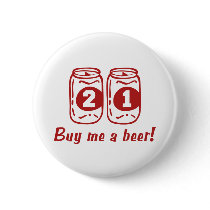 21st Birthday Button