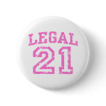 21st Birthday Pinback Buttons