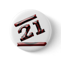 21st Birthday Button