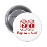 21st Birthday Button