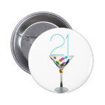 21st Birthday Buttons