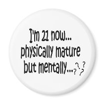 21st Birthday Buttons magnets