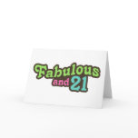 21st Birthday Card
