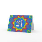 postcard - 21st birthday card