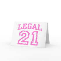 21st Birthday Card