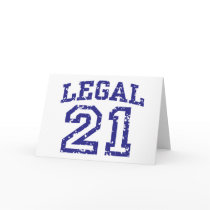 21st Birthday Greeting Cards