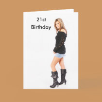 21st Birthday Card cards