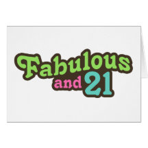 21st Birthday Card
