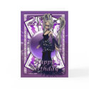 21st Birthday Card Gothic Doll, skuls, orb, cards by moonlake 21st Birthday Card Gothic Doll, skuls, orb, cards