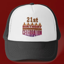 21st Birthday Celebration Gifts hats