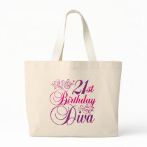 21st Birthday Diva bags