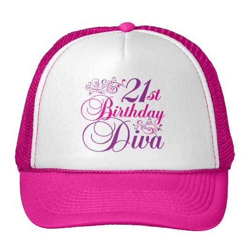 21st Birthday Diva Mesh Hat