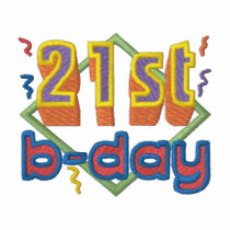 21st Birthday embroidered shirts by ZazzleEmbroidery 21st Birthday embroidered shirts
