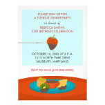 21st Birthday Fondue Dinner Party Invitations