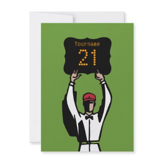 21st Birthday Football Party Invitation - Official